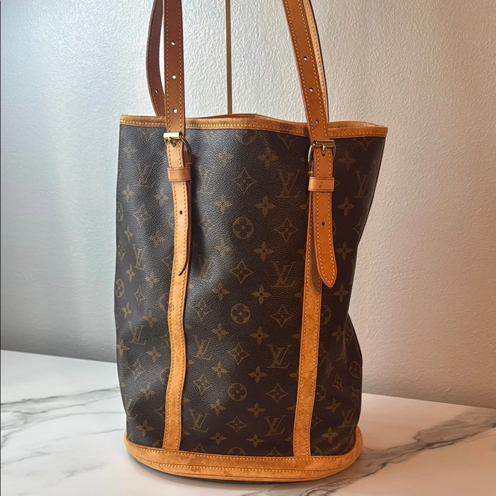 Vintage Louis Vuitton Monogram GM Bucket Tote Bag